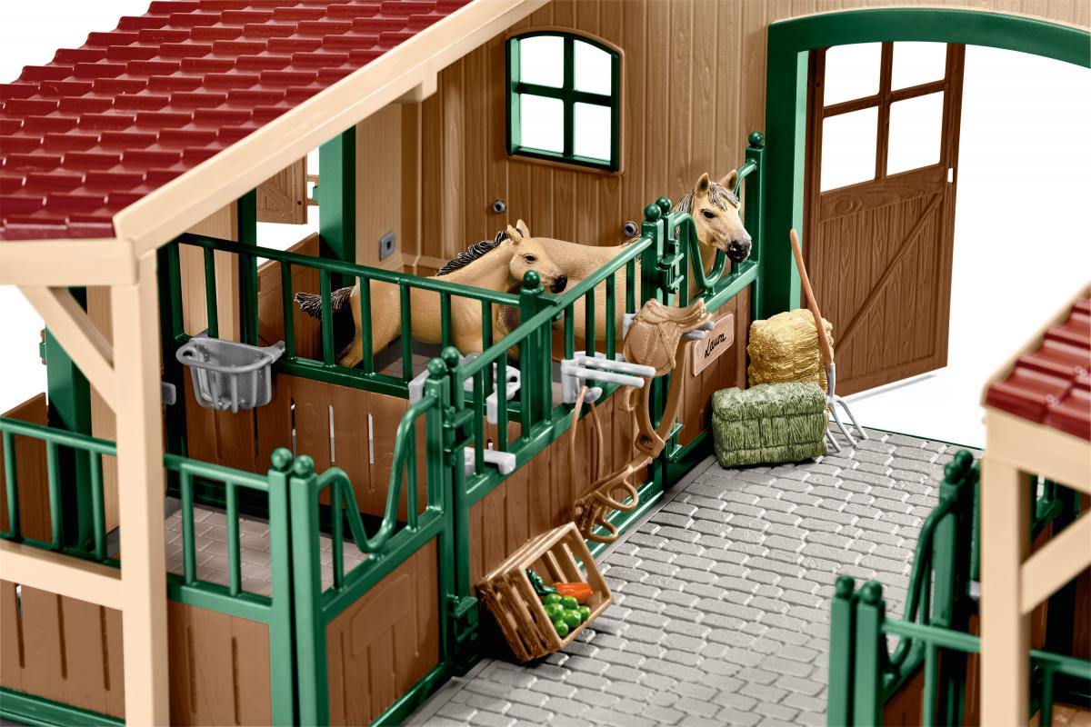 schleich-horse-club-42195-pferdestall-spielset-mit-pferden image 3