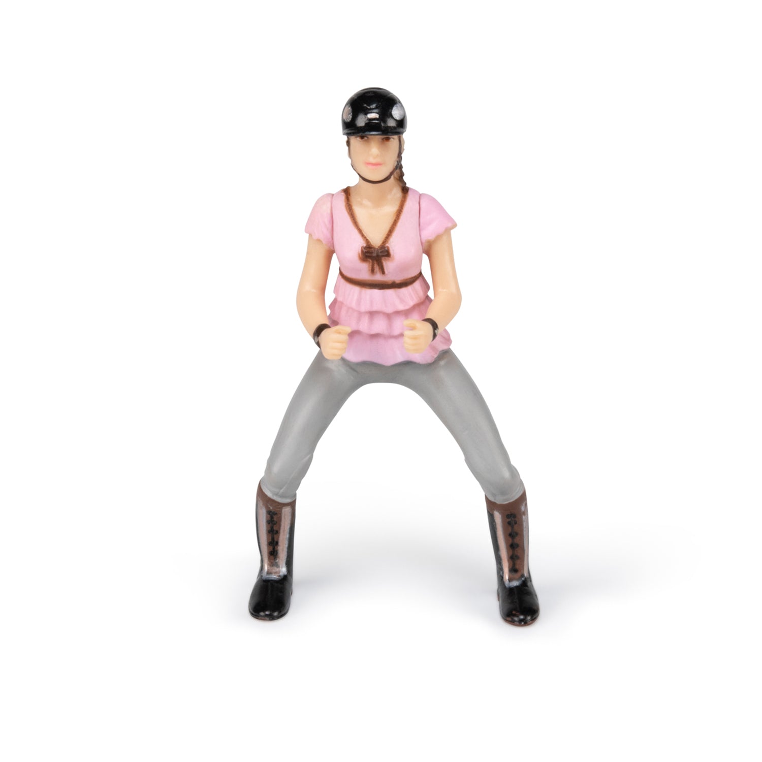 papo-horses-rosa-mode-reiterin-pferdefigur image 1