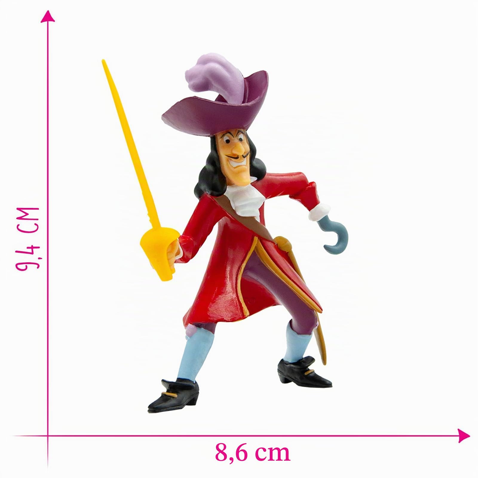 bullyland-disney-kapit-n-hook-spielfigur-peter-pan-9-4-cm-pirat image 2