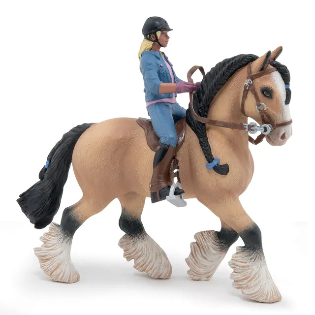 papo-horses-tinker-und-junger-reiter-pferdefigur-set image 1