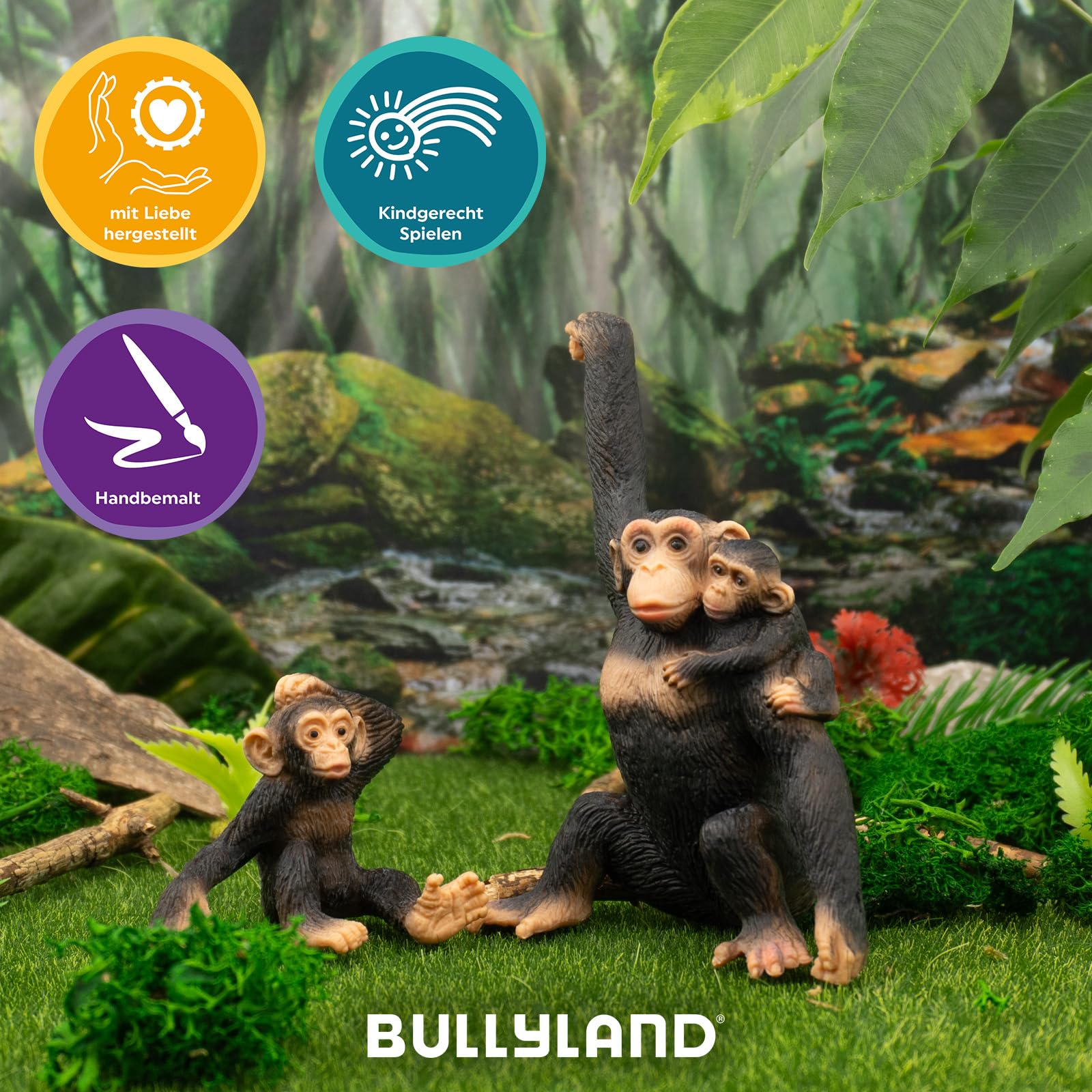 bullyland-safari-schimpansen-baby-63686-tierfigur-5-3-cm image 5