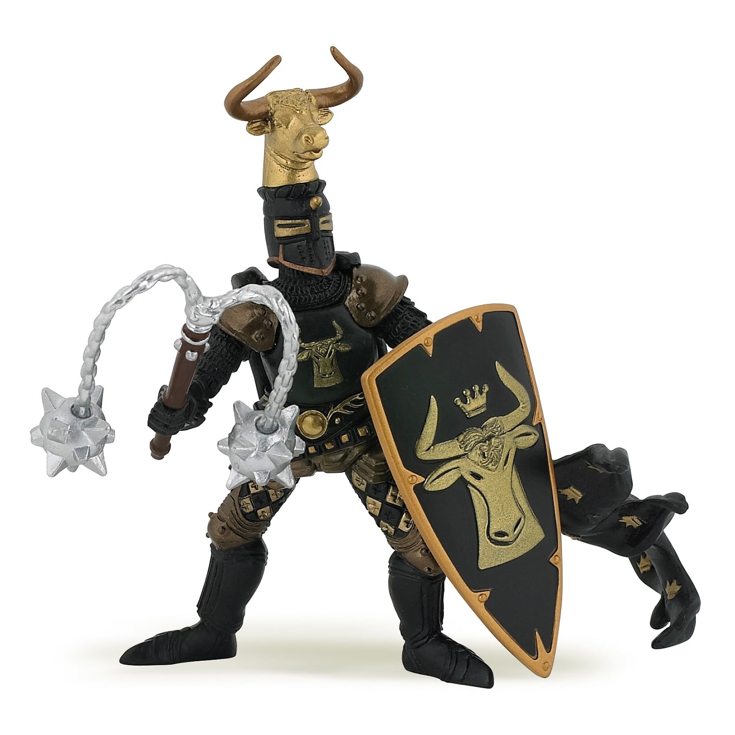 papo-medieval-master-of-arms-stier-ritterfigur-schild image 1