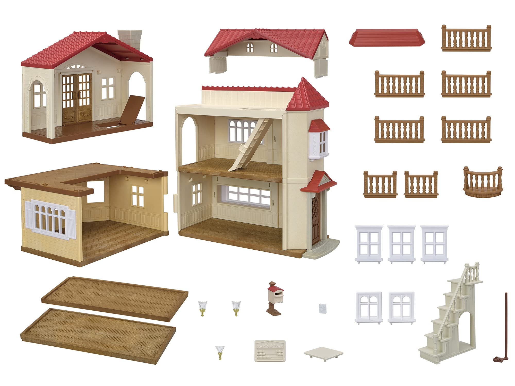 sylvanian-families-5716-stadthaus-puppenhaus-mit-dachzimmer-licht image 7