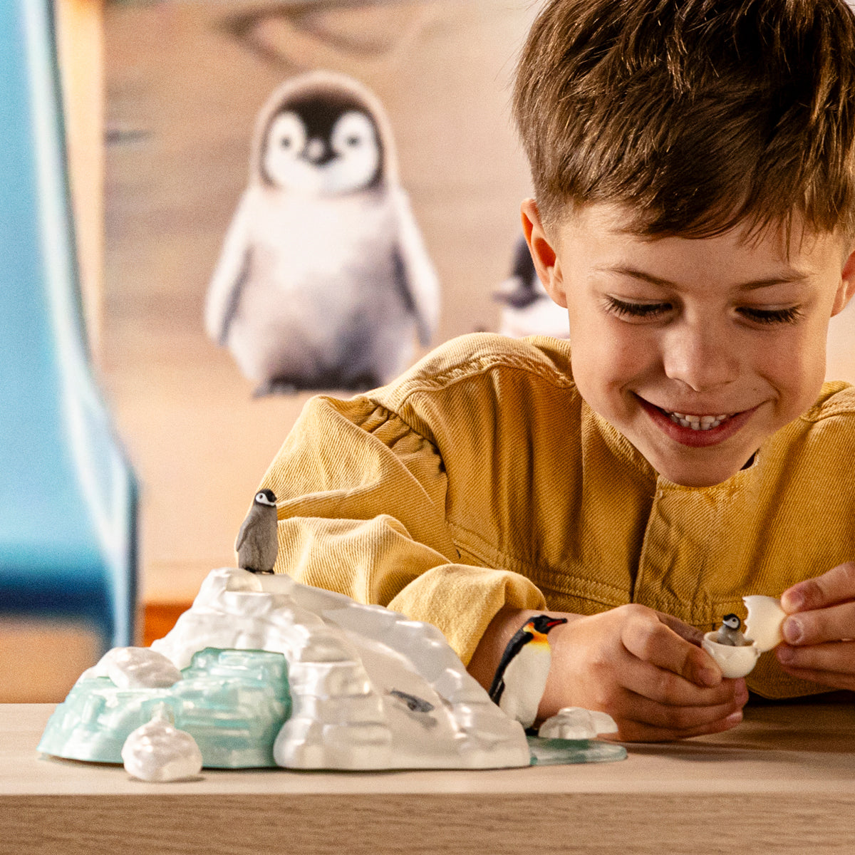schleich-wild-life-pinguin-familienspa-tierfigur-eis-set image 2