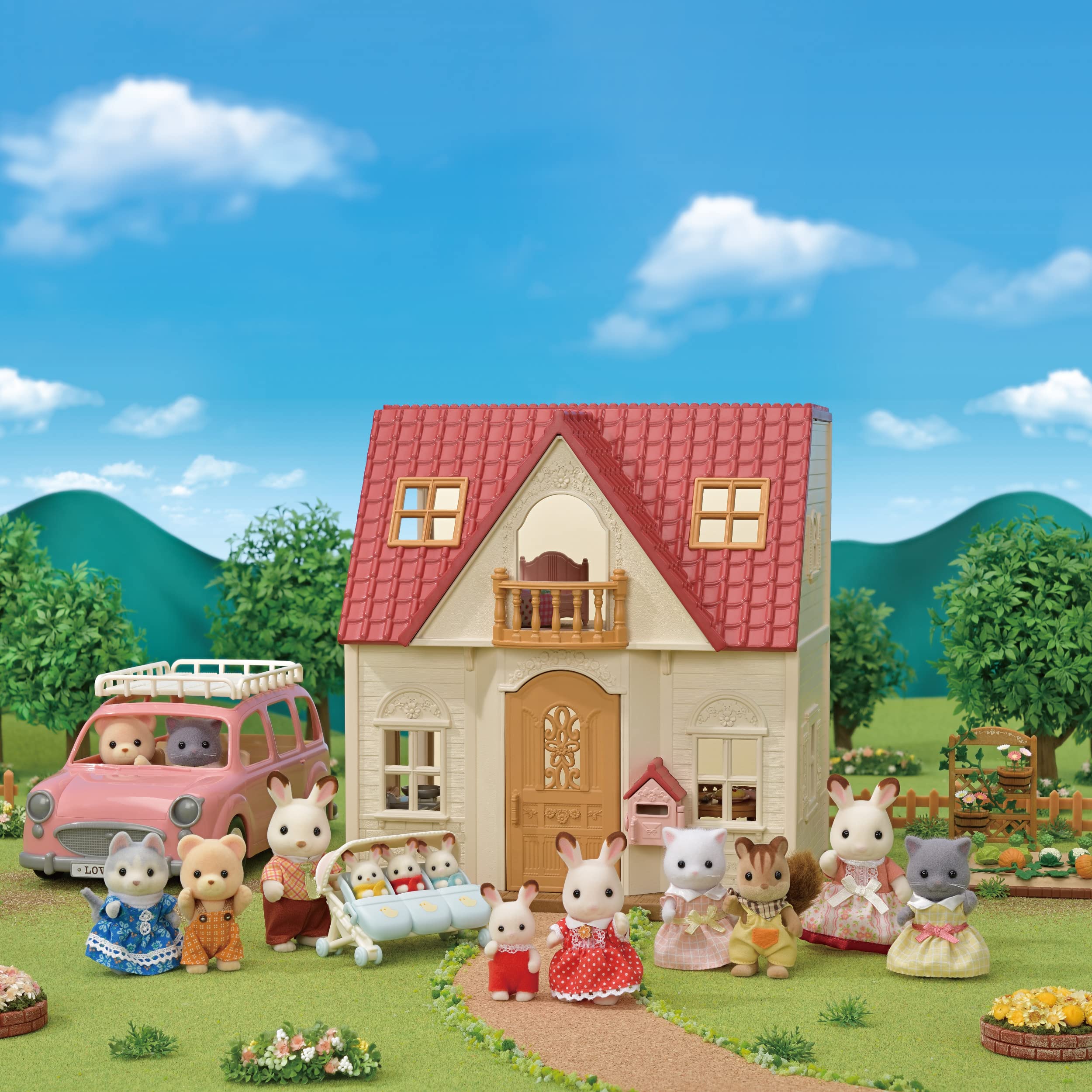 sylvanian-families-village-starter-haus-puppenhaus-5567-mit-figur image 2