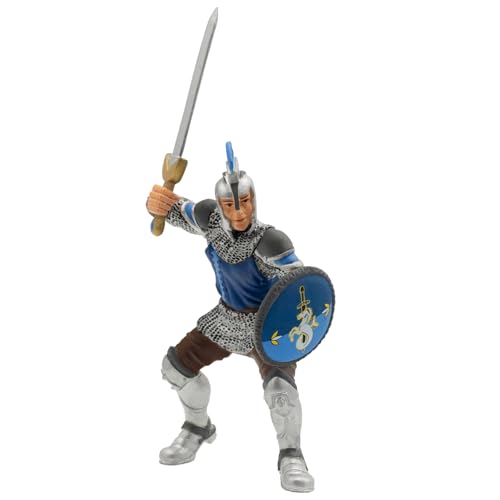 bullyland-castles-and-palaces-80764-schwertk-mpfer-figur-blau-11-5-cm image 5
