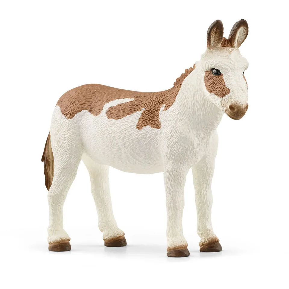 schleich-farm-world-amerikanischer-esel-tierfigur-gefleckt image 1