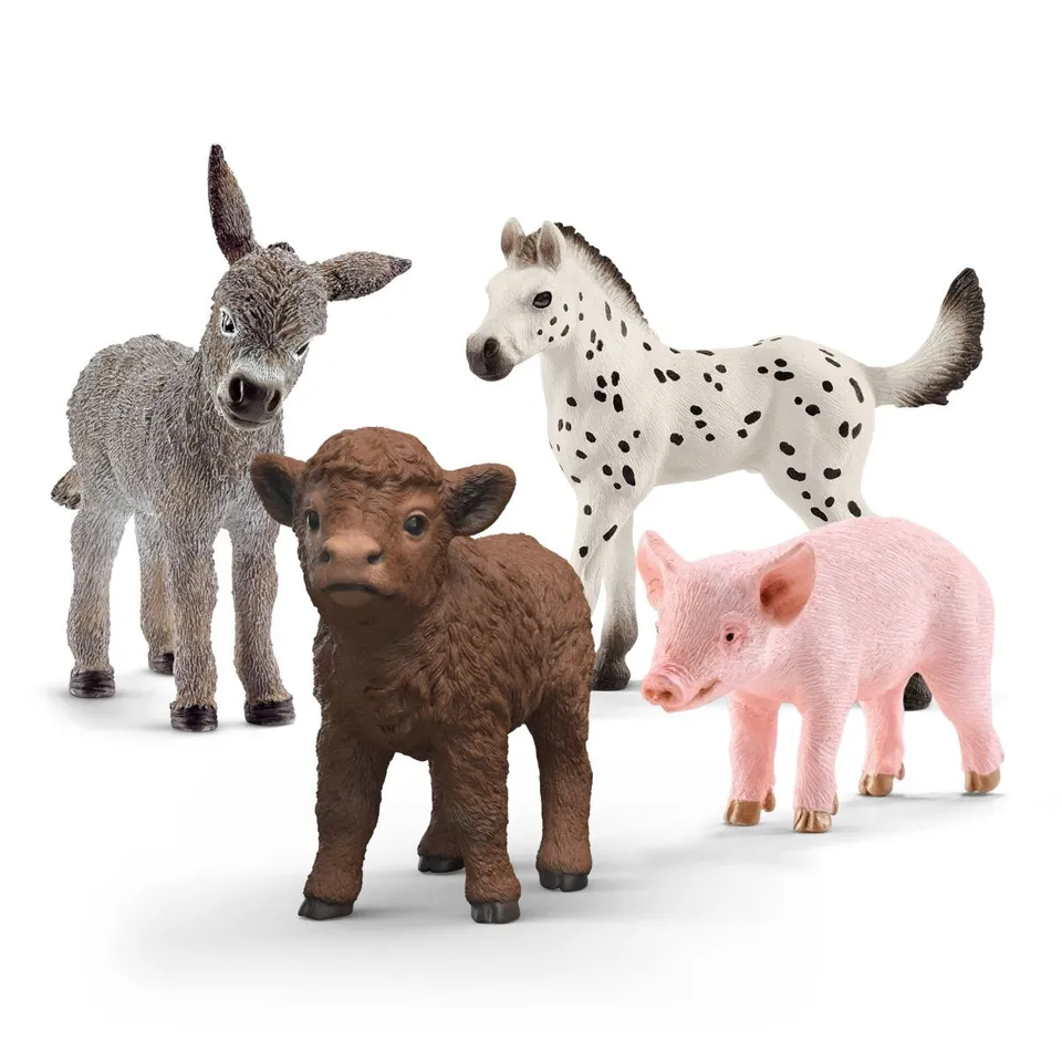 schleich-farm-world-bauernhof-babys-set-42740-4-tiere image 1